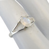 Open Faceted Oval Moonstone Sterling Silver Ring