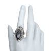Black Onyx Sterling Silver Locket / Poison Ring