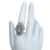 Labradorite Sterling Silver Locket / Poison Ring
