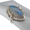 Labradorite Sterling Silver Locket / Poison Ring
