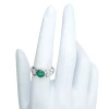 Green Onyx Sterling Silver Ring