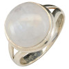 Moonstone Sterling Silver Round Ring