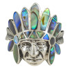 Abalone Sterling Silver Native American Ring