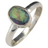 Faceted Mystic Sterling Silver Ring