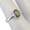 Faceted Mystic Sterling Silver Ring