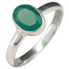 Faceted Green Onyx Sterling Silver Ring