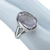 Faceted Amethyst Sterling Silver Ring