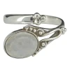 Moonstone Sterling Silver Adjustable Ring