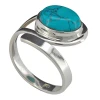 Howlite Sterling Silver Adjustable Ring