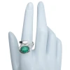Malachite Sterling Silver Adjustable Ring