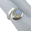 Moonstone Sterling Silver Adjustable Ring