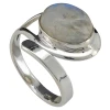 Moonstone Sterling Silver Adjustable Ring