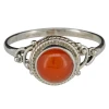 Red Onyx Sterling Silver Ring