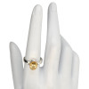 Faceted Citrine Sterling Silver Ring