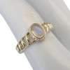 Moonstone Sterling Silver Cutout Band Ring