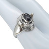 Black Onyx Sterling Silver Locket / Poison Ring