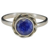 Faceted Composite Sapphire Sterling Silver Ring