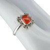 Red Onyx Stone Sterling Silver Ring