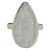 Teardrop Moonstone Sterling Silver Ring