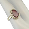 Faceted Garnet Sterling Silver Ring