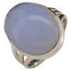 Blue Lace Agate Sterling Silver Ring