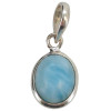Larimar Oval Sterling Silver Pendant