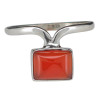 Red Onyx Sterling Silver Ring