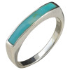 Magnesite Turquoise Inlay Sterling Silver Ring