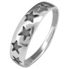 Star Cutout Pinky Stacking Sterling Silver Ring