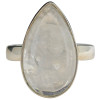 Teardrop Moonstone Sterling Silver Ring
