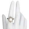 Pearl Petal Design Sterling Silver Ring