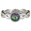Faceted Mystic Woven-Style Sterling Silver Ring