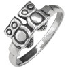 Owl Duo Sterling Silver Ring