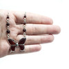 Cherry Amber Butterfly Necklace