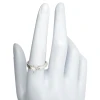 Faceted Moonstone Sterling Silver Ring