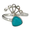 Howlite Sterling Silver Adjustable Ring