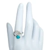 Howlite Sterling Silver Adjustable Ring
