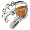 Tiger Eye Sterling Silver Adjustable Ring