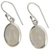 Moonstone Sterling Silver Hook Earrings