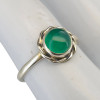Green Onyx Sterling Silver Ring