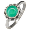 Green Onyx Sterling Silver Ring