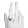 Red Onyx Sterling Silver Ring