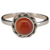 Red Onyx Sterling Silver Ring