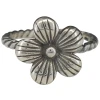 Oxidized Sterling Silver Flower Ring