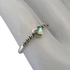 Abalone Sterling Silver Heart Ring