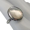 Mother-of-Pearl Oxidized Sterling Silver Ring