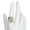 Prasiolite Scrollwork Sterling Silver Ring