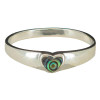 Abalone Sterling Silver Heart Ring