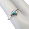 Turquoise Sterling Silver Heart Ring