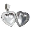 Engraved Heart Sterling Silver Locket Pendant